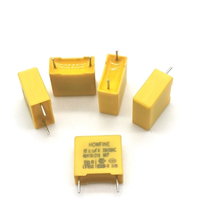 Resistenza-capacitorce, piccola dimensione del condensatore 0.1uF/275V/310V di tensione di riduzione
